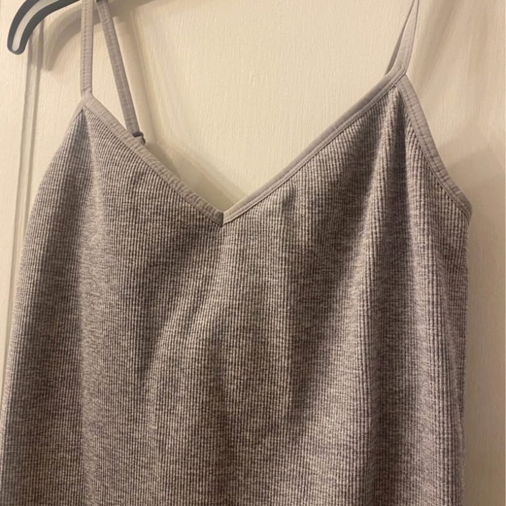 Hatch Maternity Ribbed Unitard Bodysuit One Piece Heather Grey Large